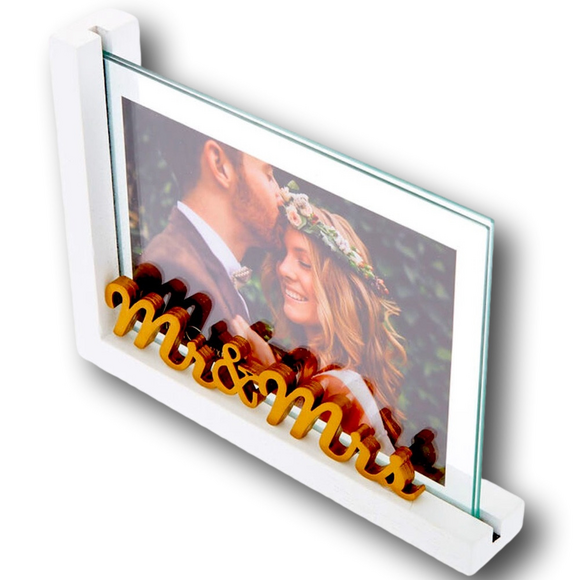 Mr. & Mrs. Photo Frame - NWT - Picture 2 of 2